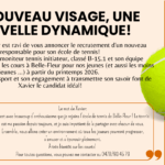 Nouveau visage pour l&rsquo;école de tennis du TC Belle-Fleur.